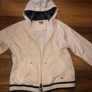 Nike Pink/Gray Windbreaker Light Hoodie Jacket